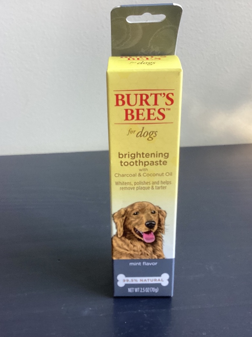 New In Box Burt’s Bees Brightening Toothpaste Charcoal & Coconut Oil 2.5oz Mint